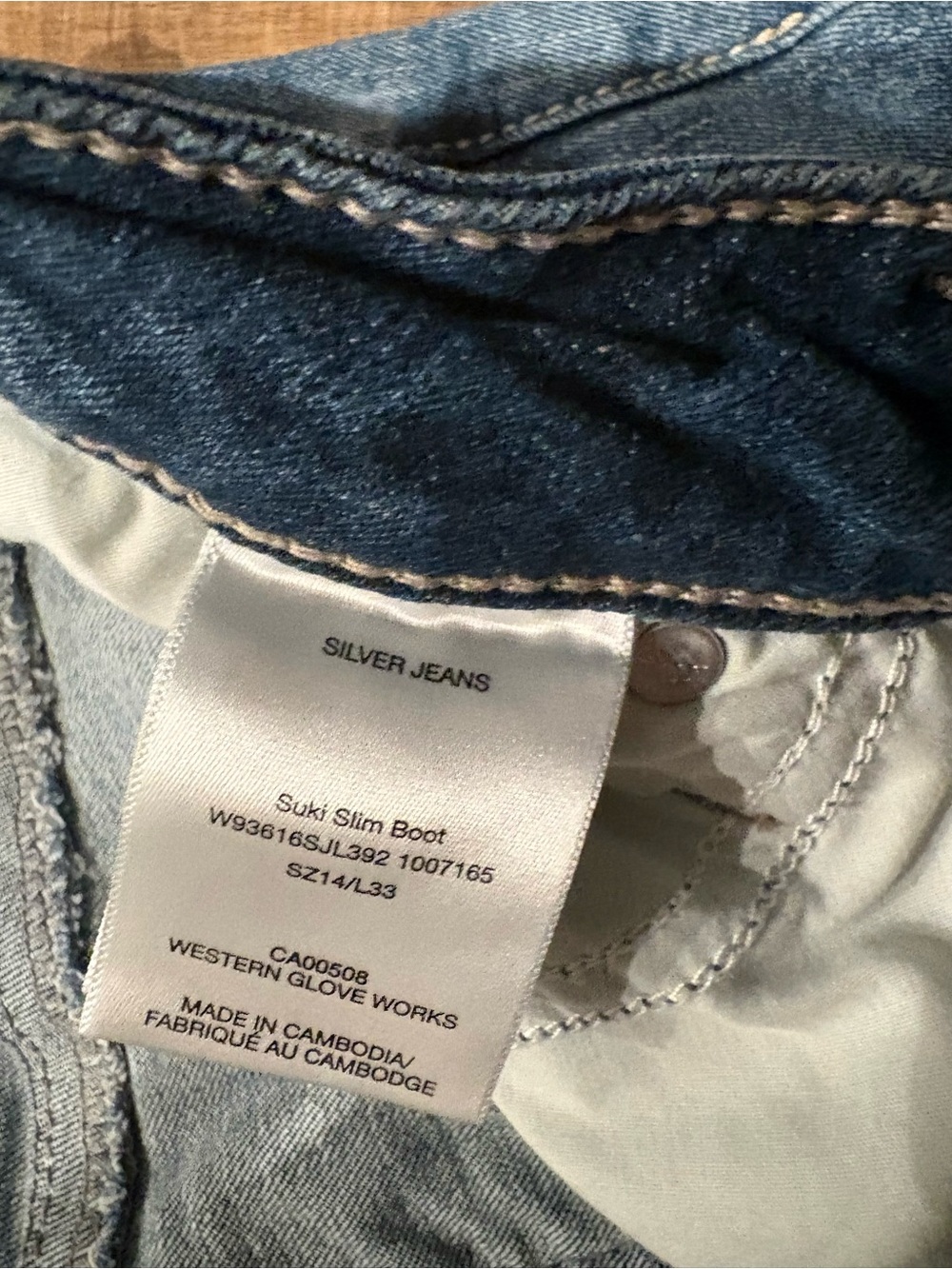 Silver suki boot cut 14 33L - Picture 4 of 4